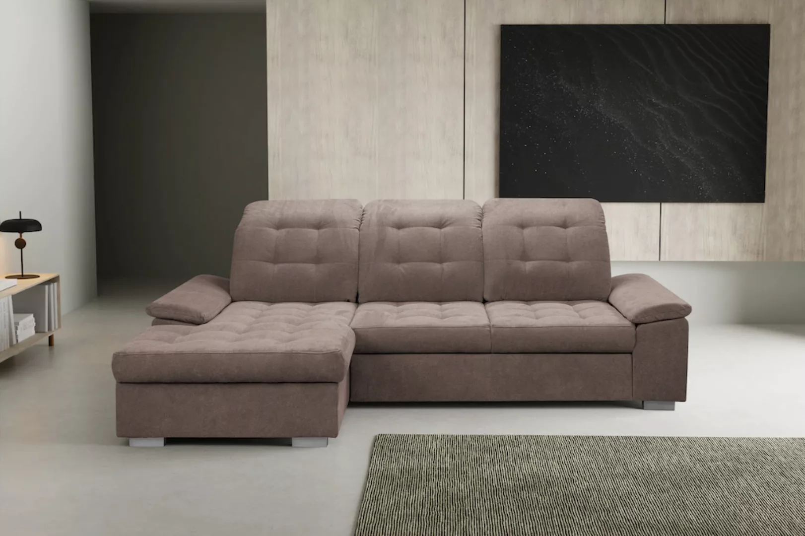 WERK2 Ecksofa Carmen, Sofa, Eckcouch mit Schlaffunktion, Bettkasten und Sit günstig online kaufen
