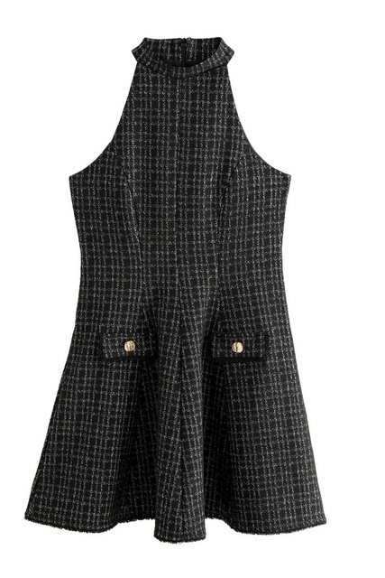 Next Neckholderkleid Neckholder-Minikleid aus Boucle-Struktur (1-tlg) günstig online kaufen