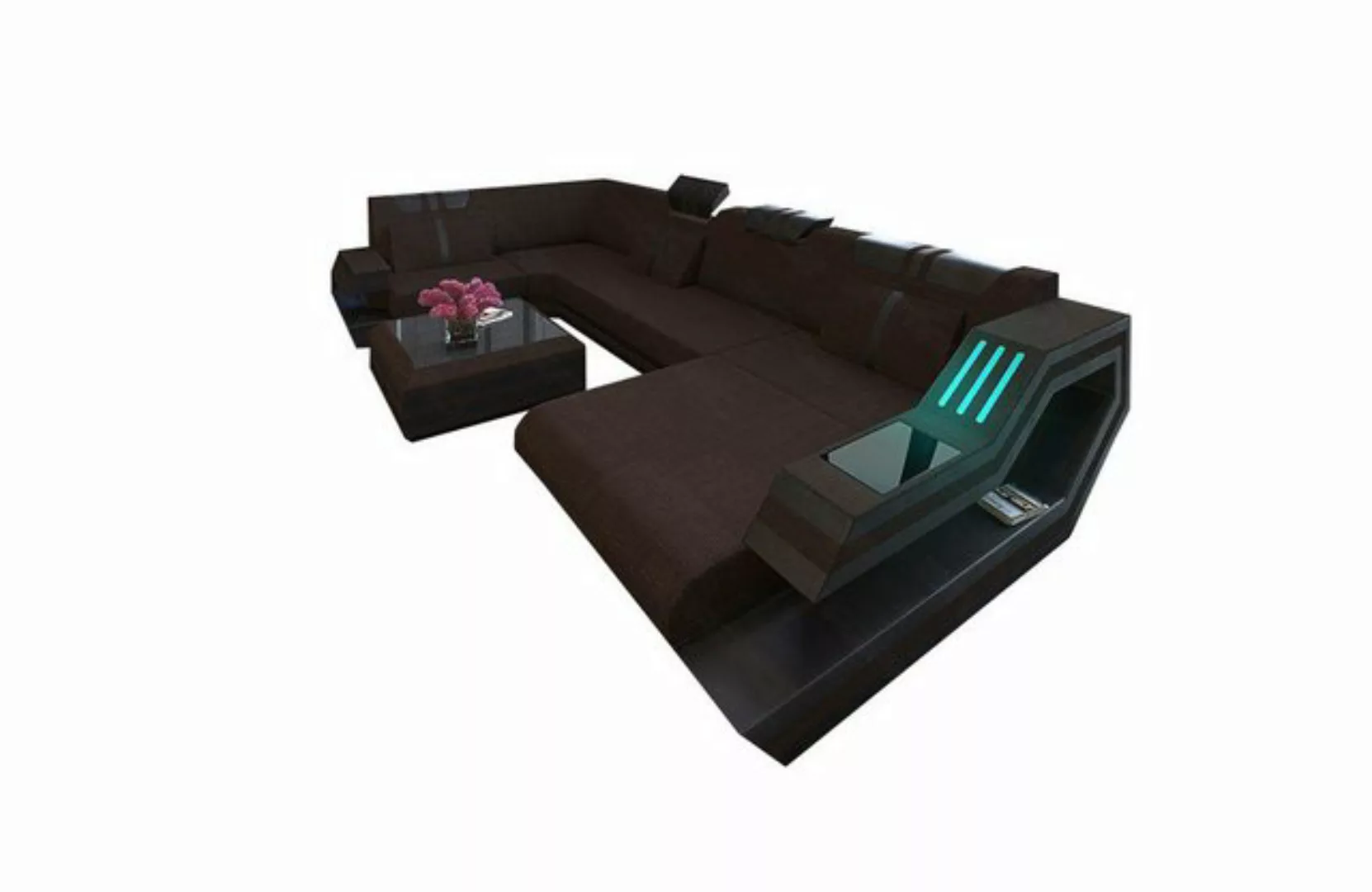 Sofa Dreams Wohnlandschaft Stoff Polsterstoff Sofa Ravenna U Form H Struktu günstig online kaufen