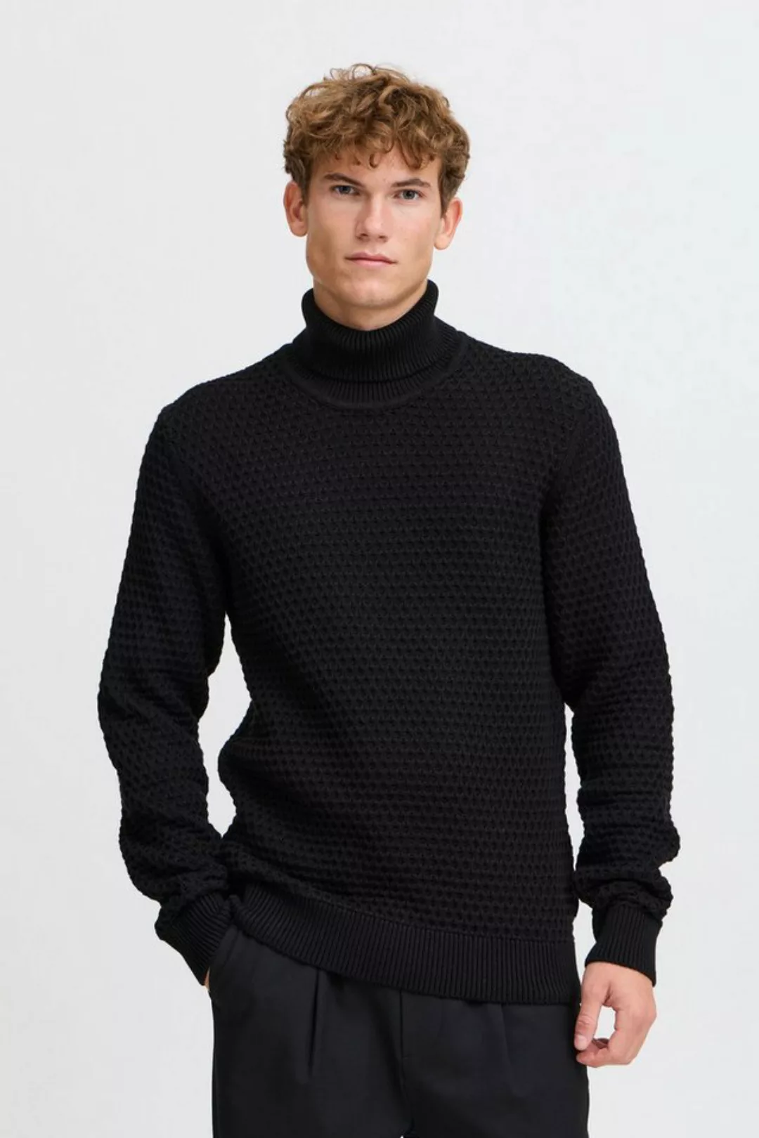 Casual Friday Strickpullover CFKARL structured roll neck knit schicker Pull günstig online kaufen