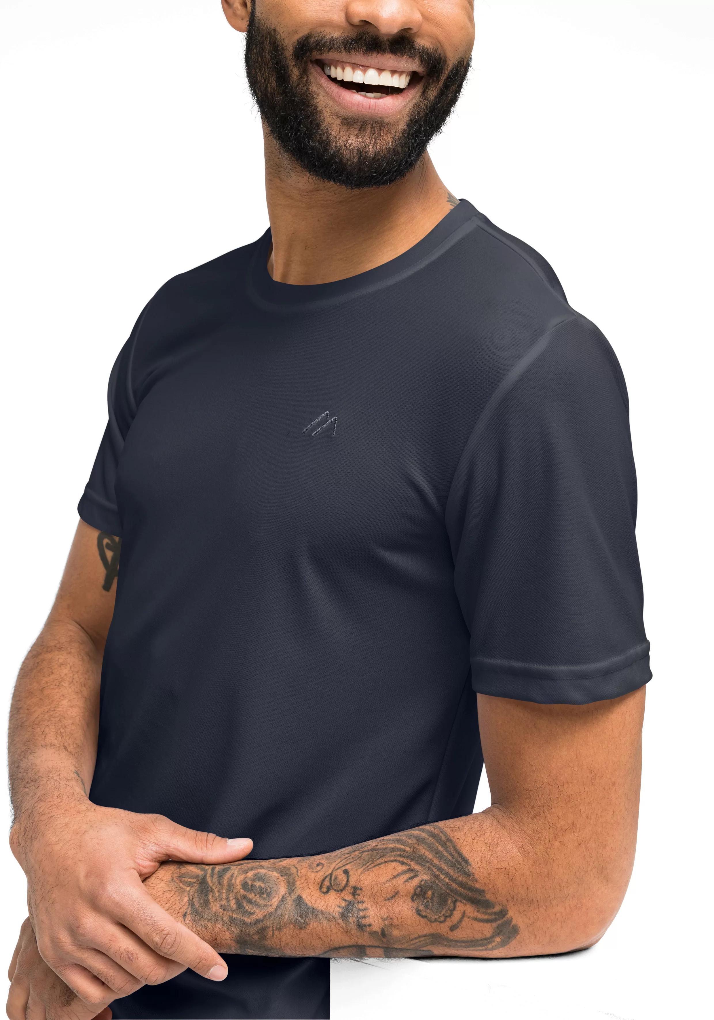 Maier Sports Funktionsshirt "Walter", Herren T-Shirt, rundhals pique Outdoo günstig online kaufen