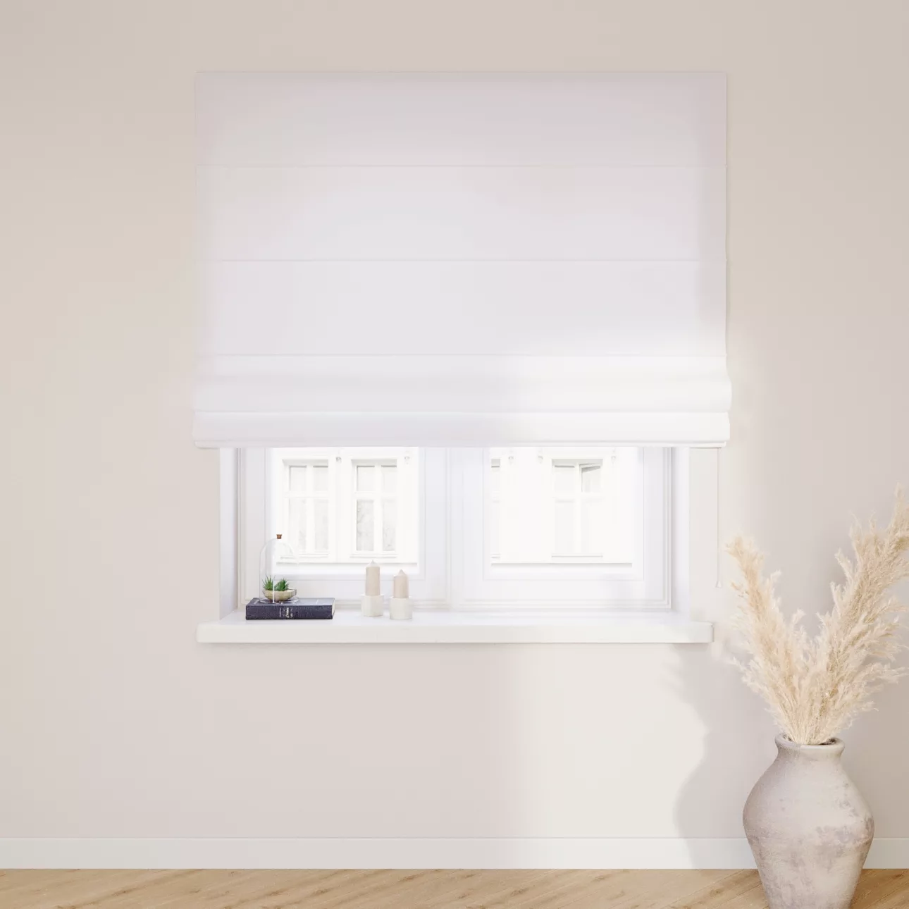Dekoria Raffrollo Capri, weiß, 120 x 160 cm günstig online kaufen
