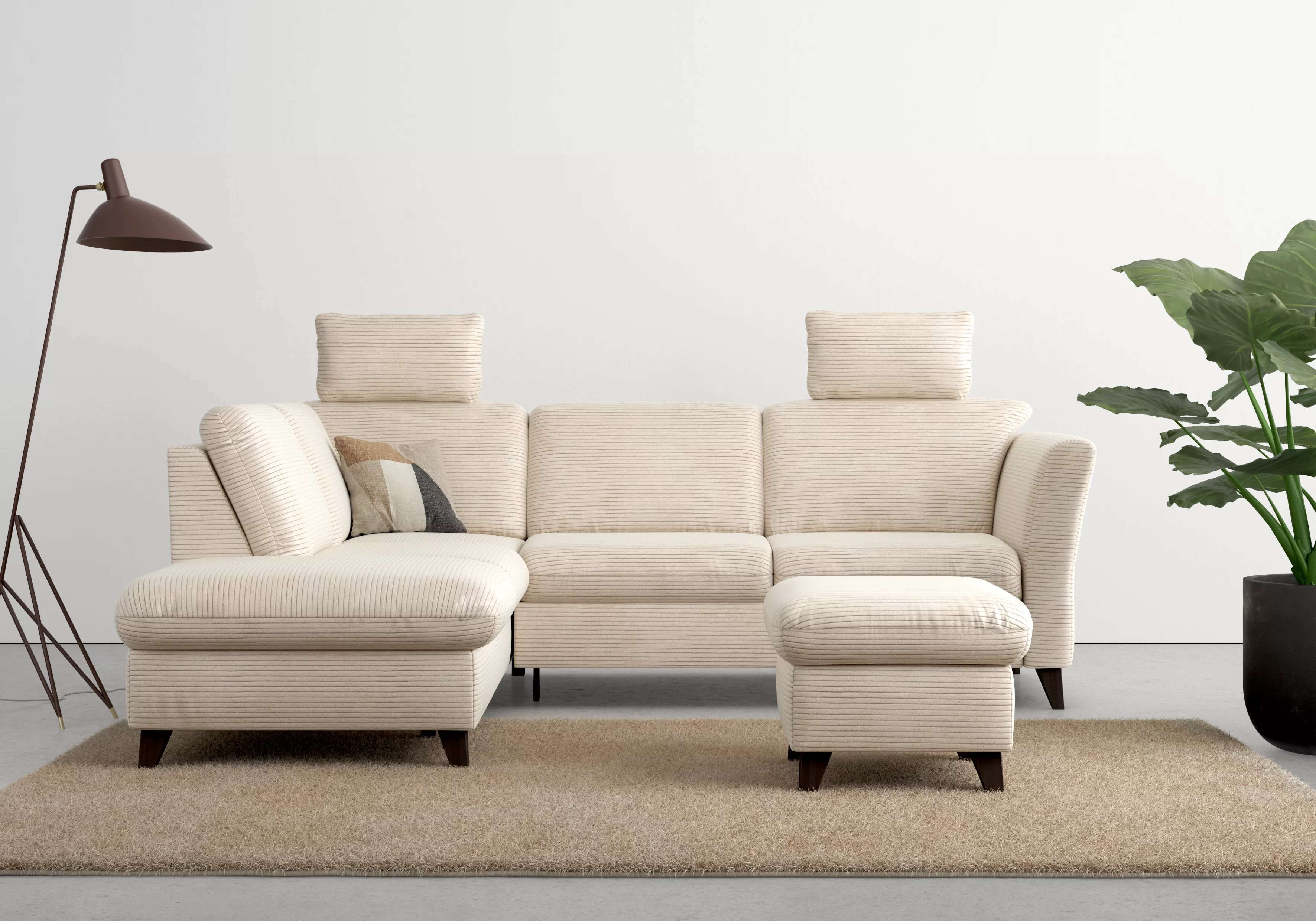 Home affaire Ecksofa »Trelleborg L-Form«, wahlweise mit Bettfunktion und Be günstig online kaufen