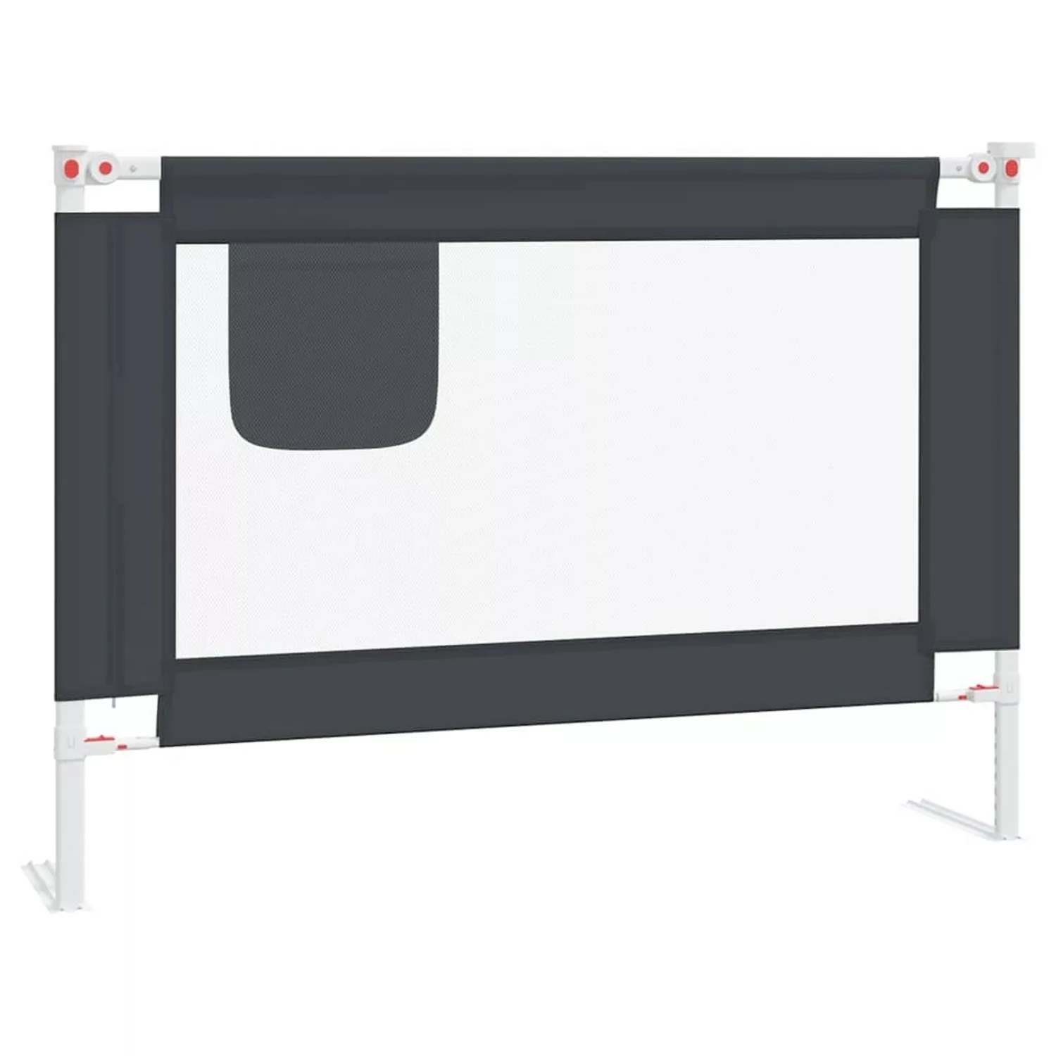 vidaXL Kleinkindbettschutzgitter Dunkelgrau 90x25 Cm Stoff 862527 günstig online kaufen