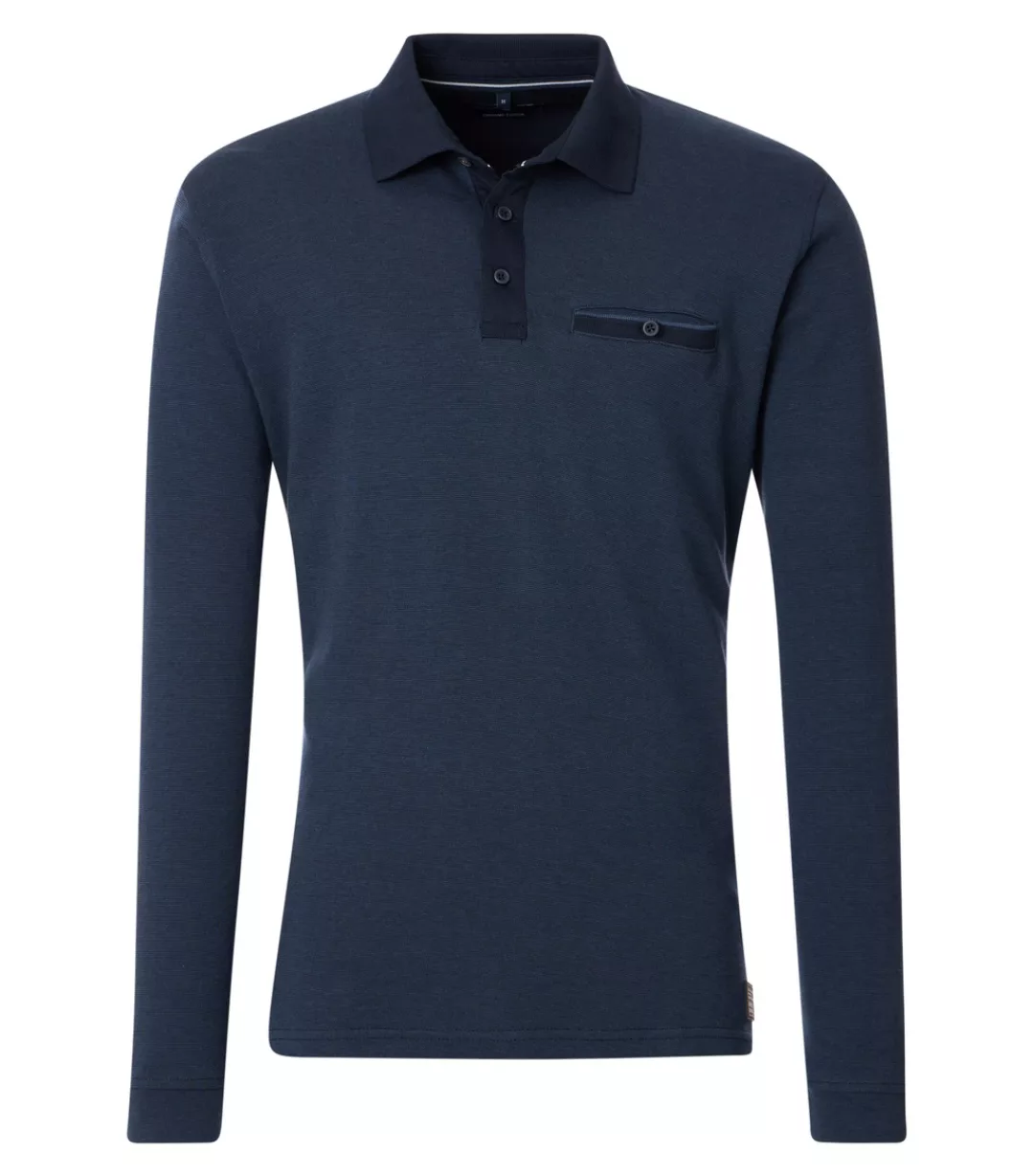 CASAMODA Langarm-Poloshirt "CASAMODA Polo-Shirt Langarm gestreift" günstig online kaufen