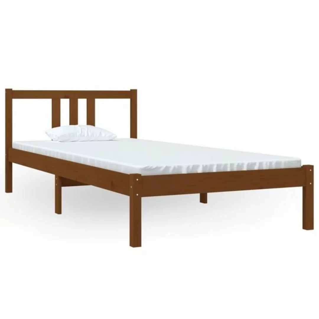 vidaXL Bett Massivholzbett Honigbraun 90x200 cm günstig online kaufen