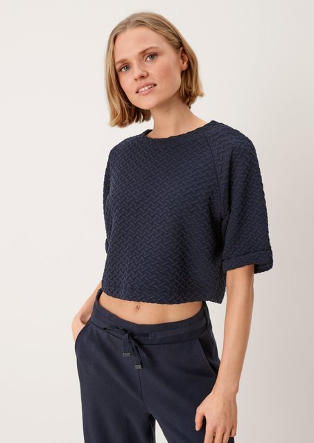 s.Oliver Kurzarmshirt Shirt im Cropped-Style günstig online kaufen