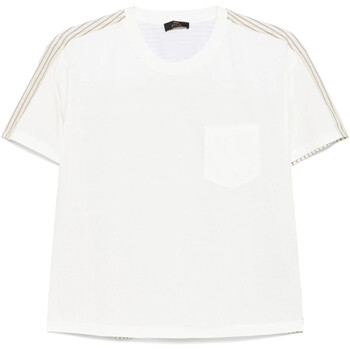 Twin Set  T-Shirt T-SHIRT CON INSERTO A RIGHE Art. 251AX2052 günstig online kaufen