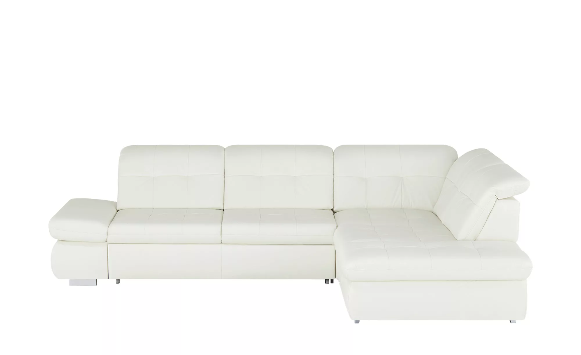 meinSofa Ecksofa Leder  Spencer - weiß - Polstermöbel > Sofas > Ecksofas - günstig online kaufen