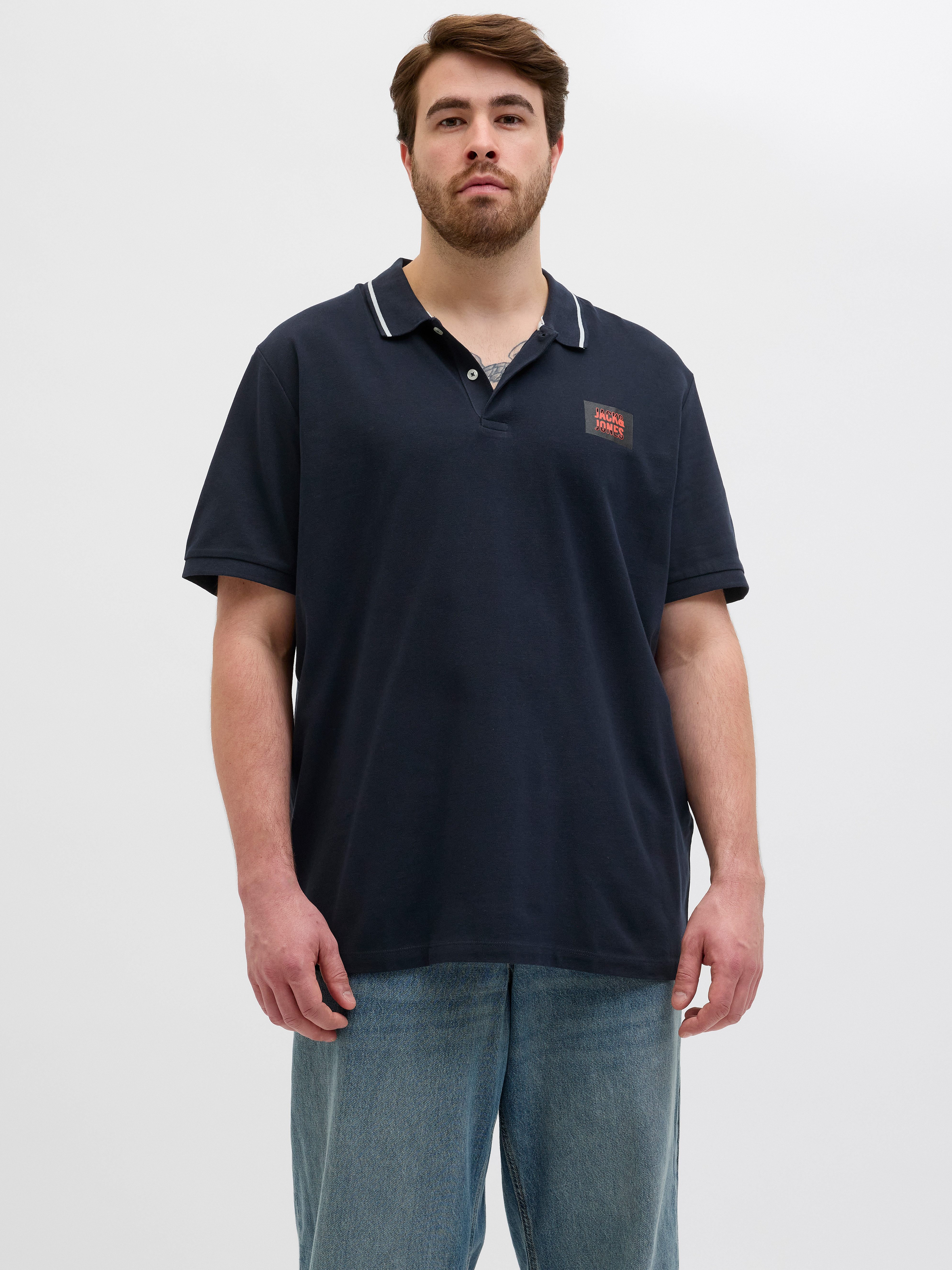 Jack & Jones PlusSize Poloshirt JJHUDSON günstig online kaufen