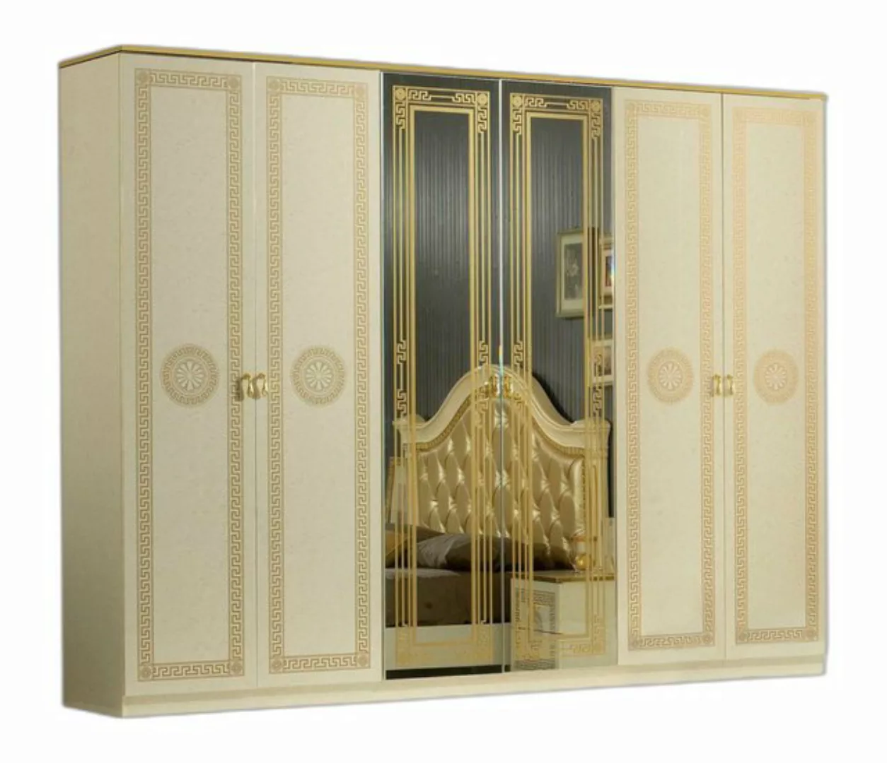 Xlmoebel Kleiderschrank Beige Kleiderschrank Schlafzimmer Schrank Stil Klas günstig online kaufen