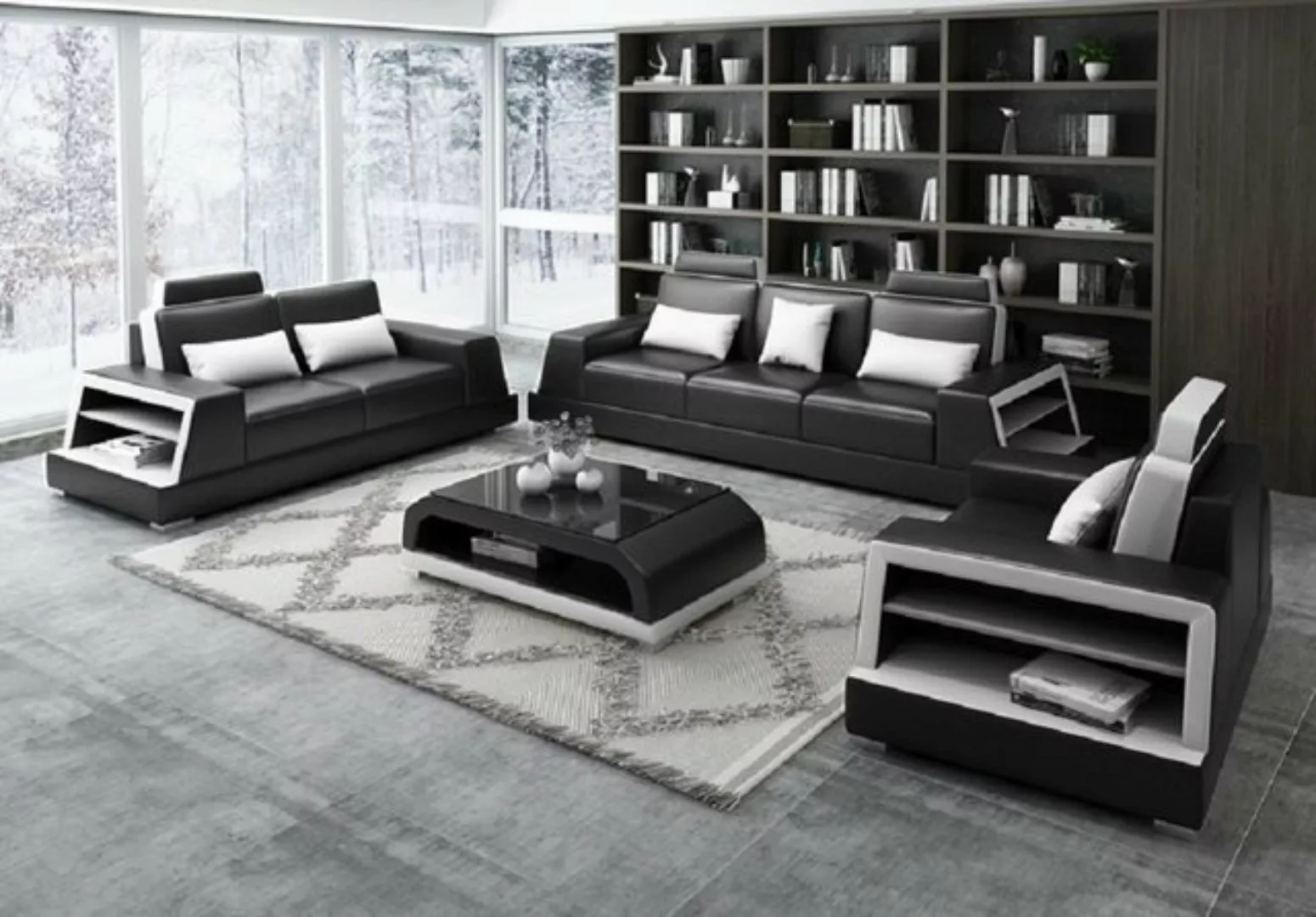 JVmoebel Sofa Sofagarnitur 3+1 Sitzer Set Design Sofas Polster Couchen Mode günstig online kaufen