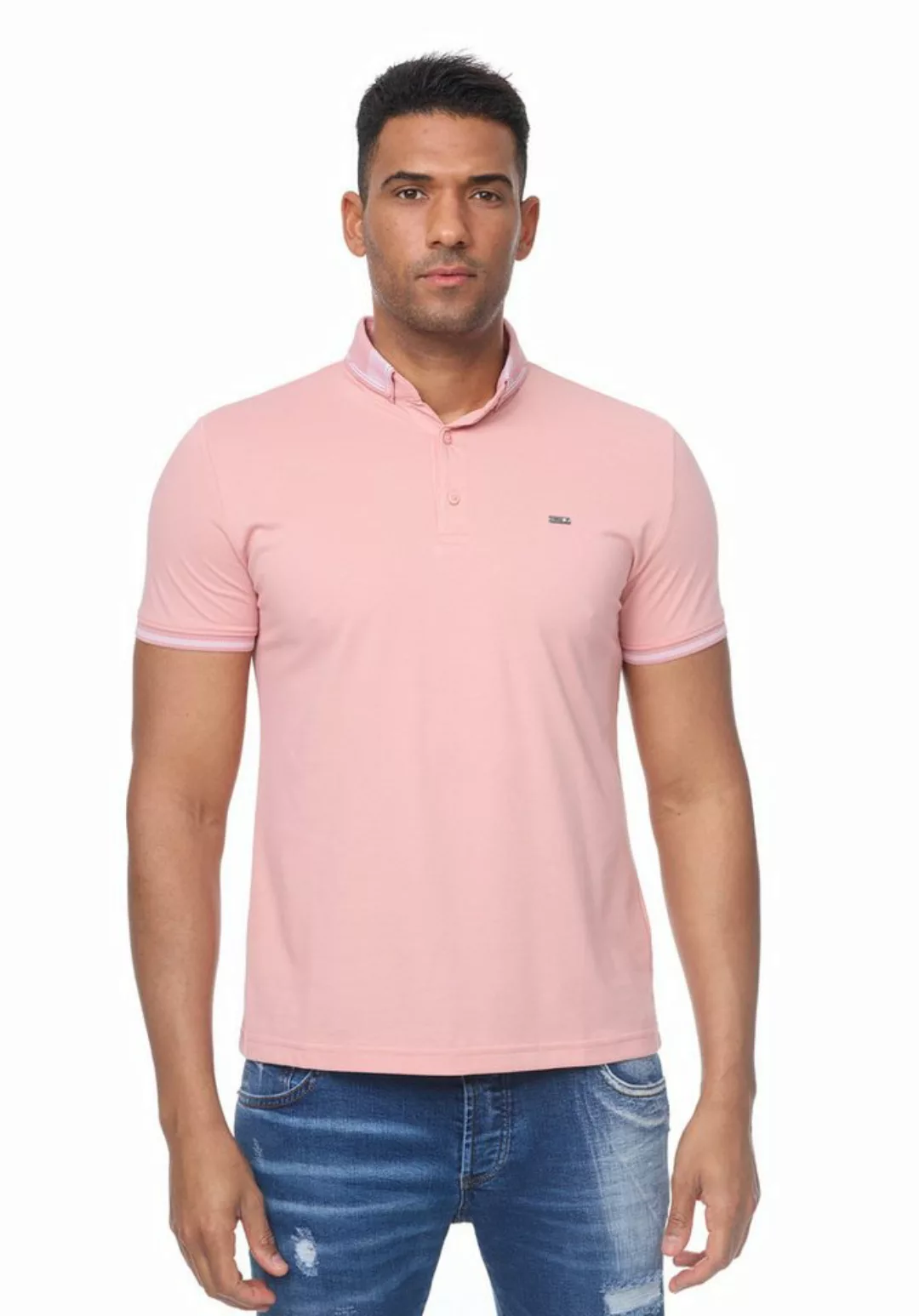 Denim Distriqt Poloshirt Sommer Poloshirt Polo-Shirt kurzarm, Piqué, Kragen günstig online kaufen