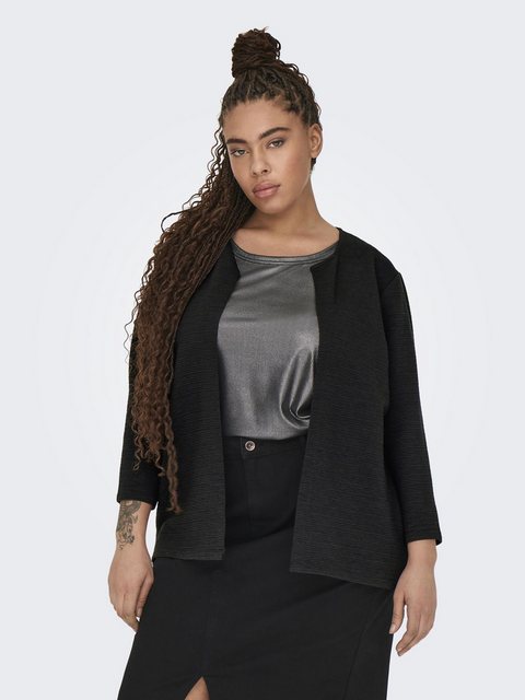 ONLY CARMAKOMA Cardigan Strickjacke Langarm Rundhals Curvy Plus Size Oberte günstig online kaufen