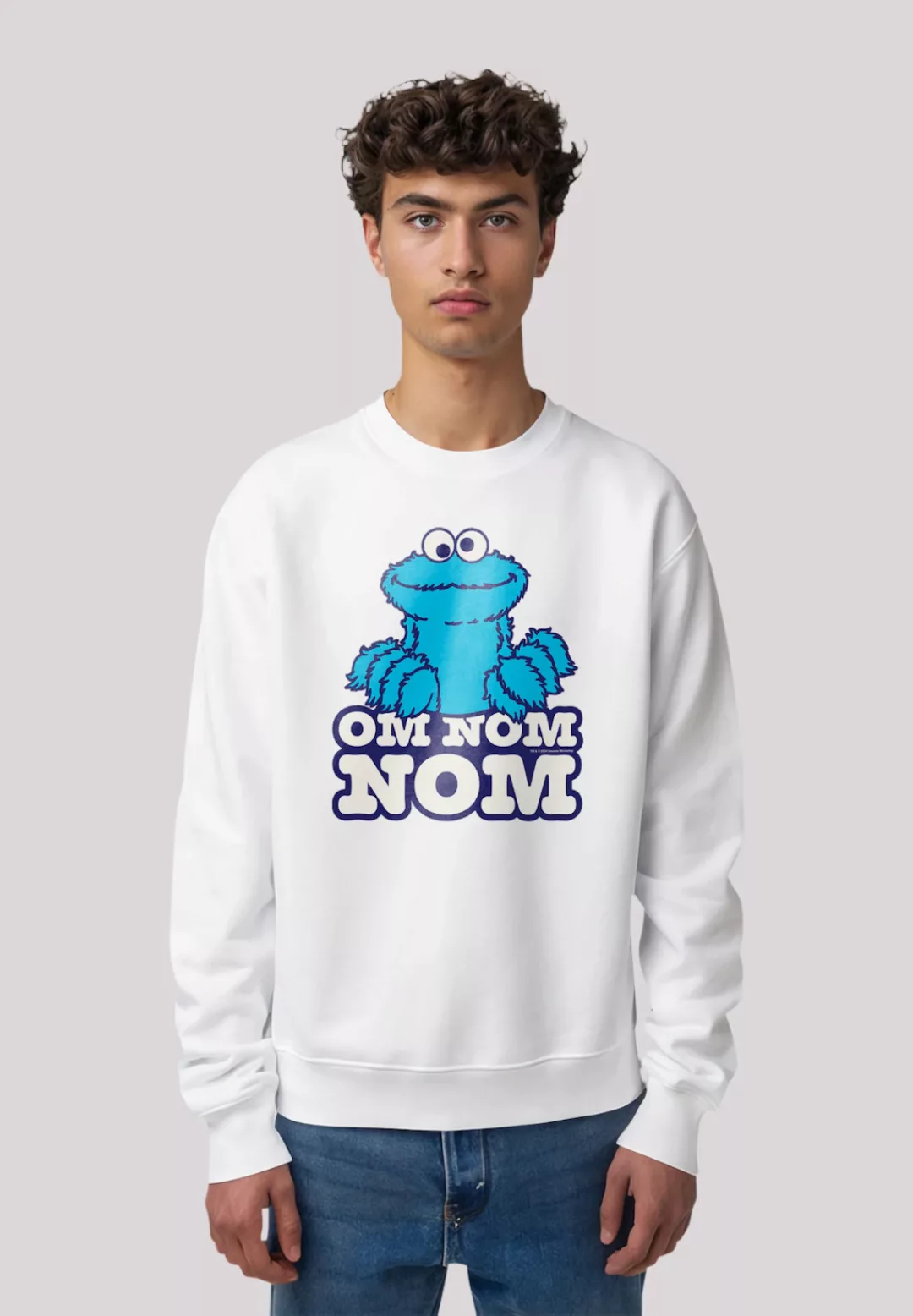 F4NT4STIC Sweatshirt "Sesamstraße Cookie Monster Nom Nom", Premium Qualität günstig online kaufen