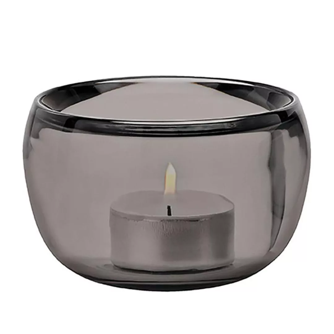 Stelton - Ora Teelichthalter - transparent/maschinell mundgeblasenes Glas/H günstig online kaufen