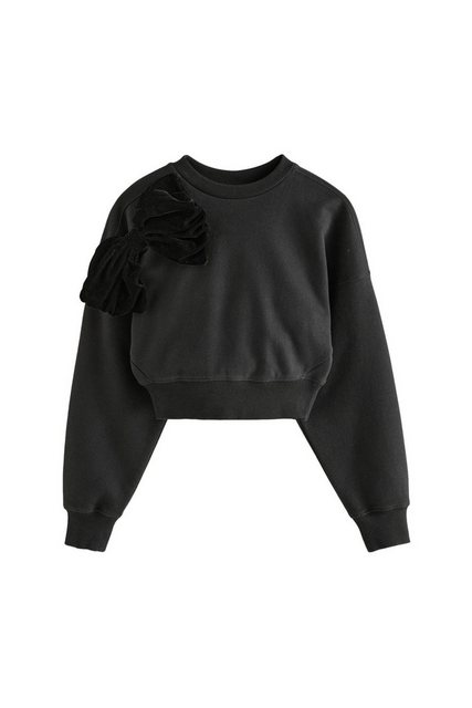 Next Sweatshirt Sweatshirt mit Schleife aus Velours (1-tlg) günstig online kaufen