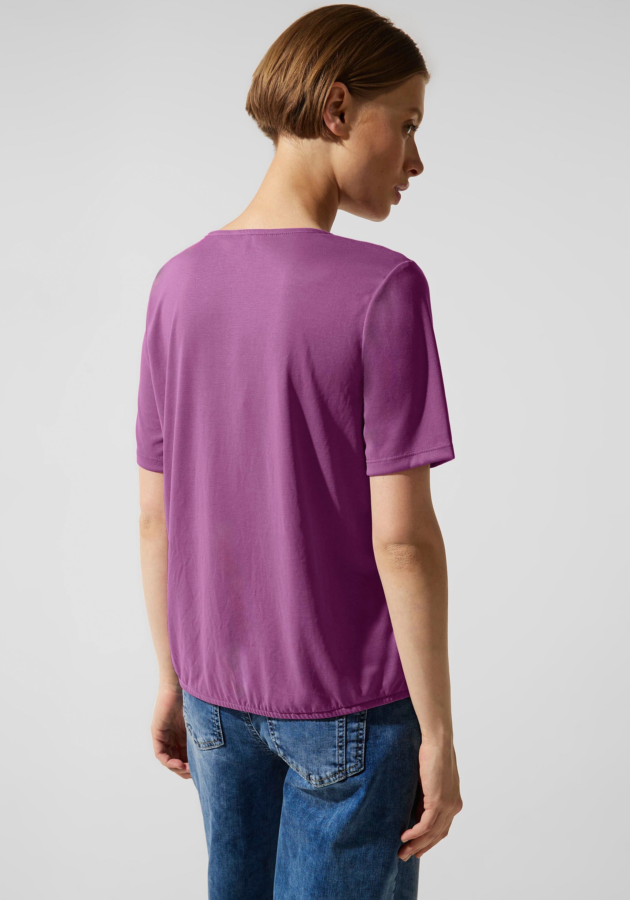 STREET ONE Shirttop, im Seidenlook günstig online kaufen