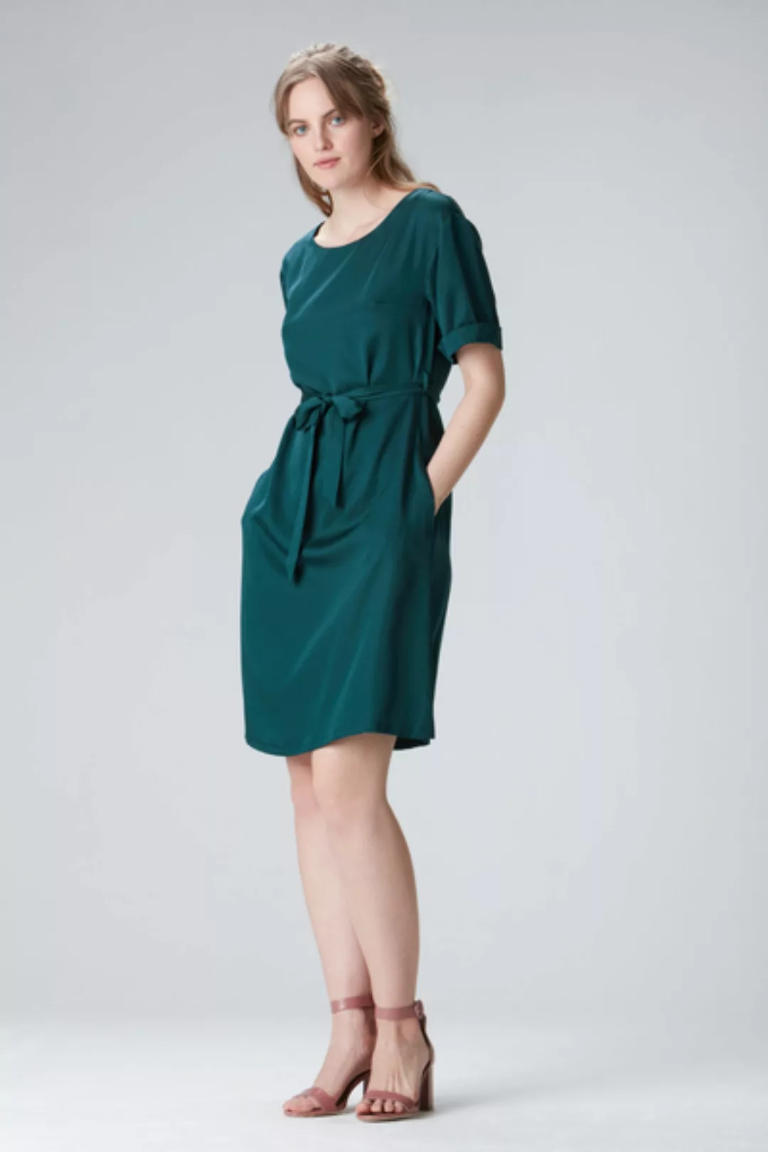 Kleid Mit Ärmel "Edda" Aus Tencel günstig online kaufen