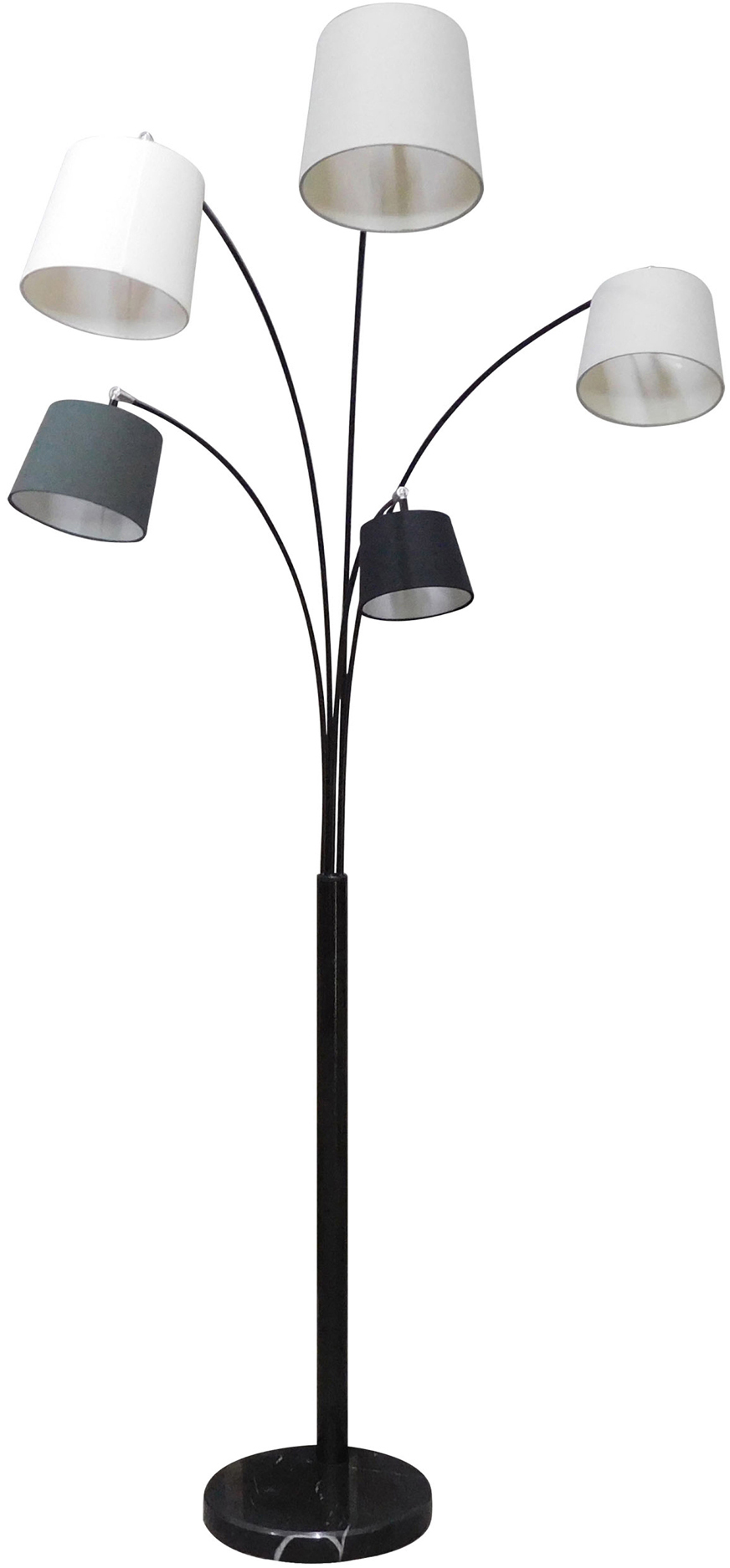 SalesFever Stehlampe »Maxim«, 5 flammig, Leuchtmittel E14   ohne Leuchtmitt günstig online kaufen