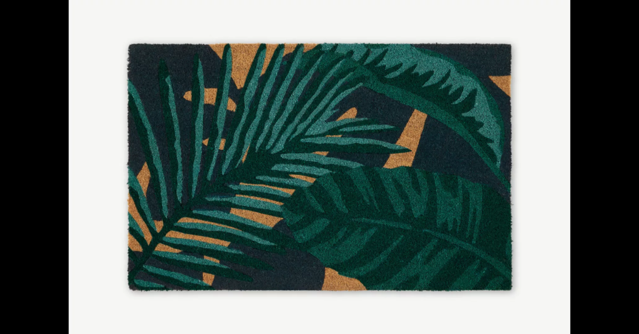Jangala Fussmatte (60 x 90 cm), Blaugruen - MADE.com günstig online kaufen