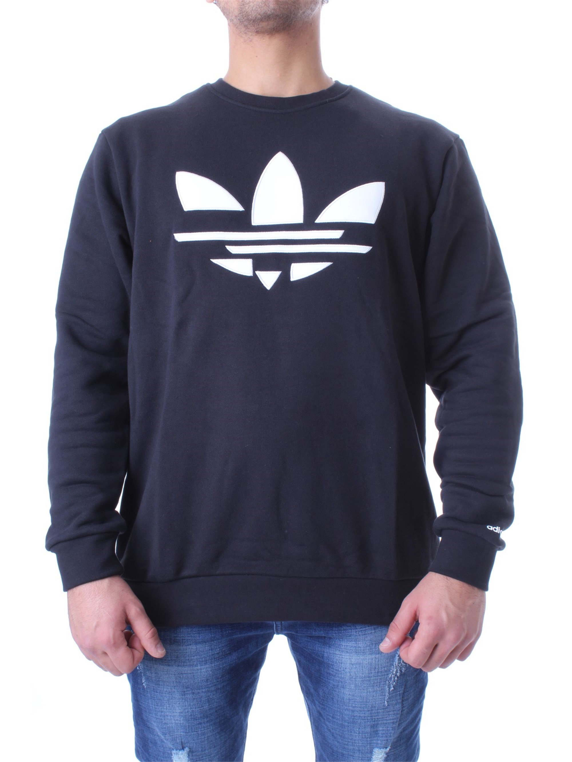 Adidas Originals St Crew Pullover XS Black / White günstig online kaufen