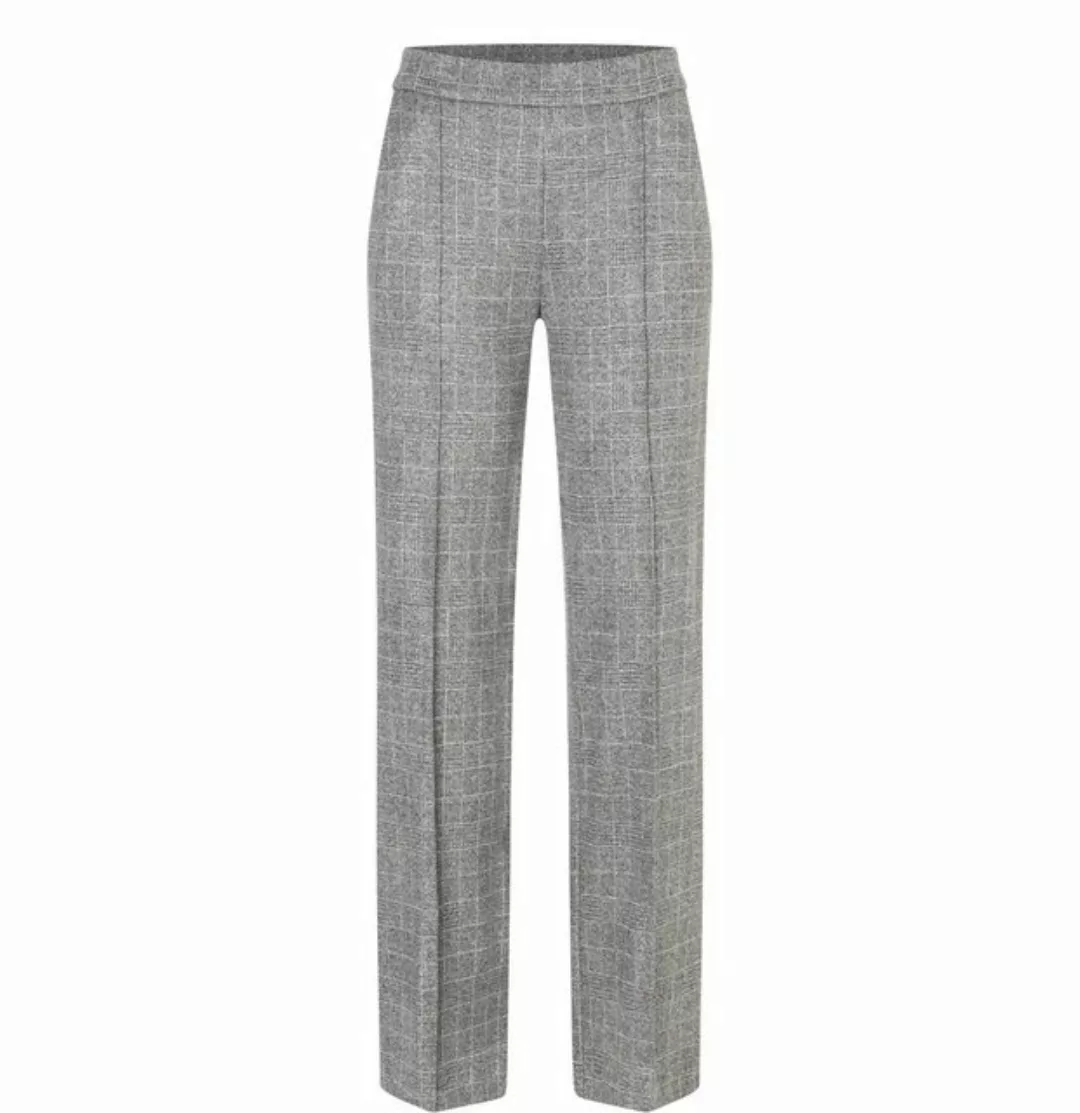 MAC Bundfaltenhose CHIARA SMART steel grey check günstig online kaufen