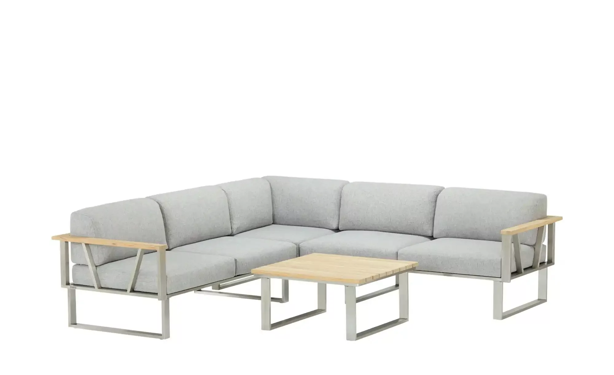 Zebra 2-Sitzer Sofa Armlehne links  Belvedere ¦ grau ¦ Maße (cm): B: 156 H: günstig online kaufen