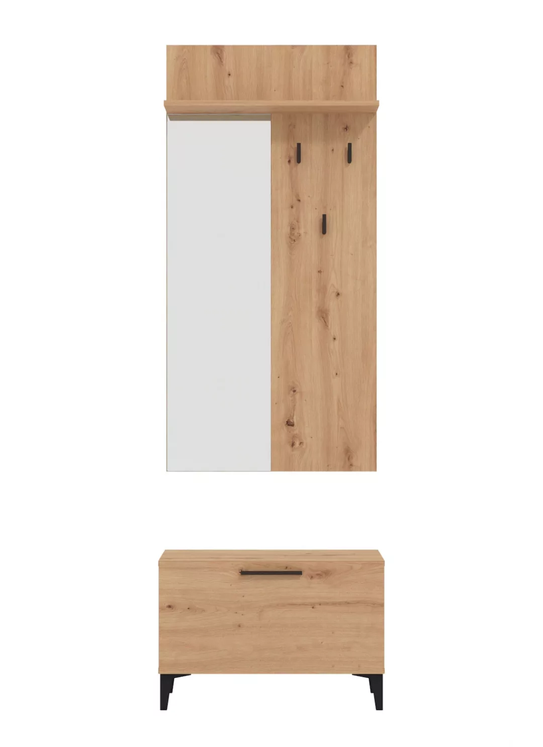 INOSIGN Garderoben-Set "Terni Kompaktgarderobe, Flurgarderobe, Dielenschran günstig online kaufen