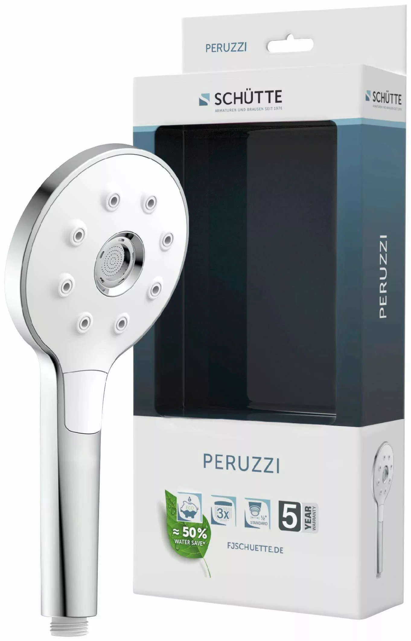 Schütte Handbrause PERUZZI, (1-tlg), 3-fach verstellbar günstig online kaufen