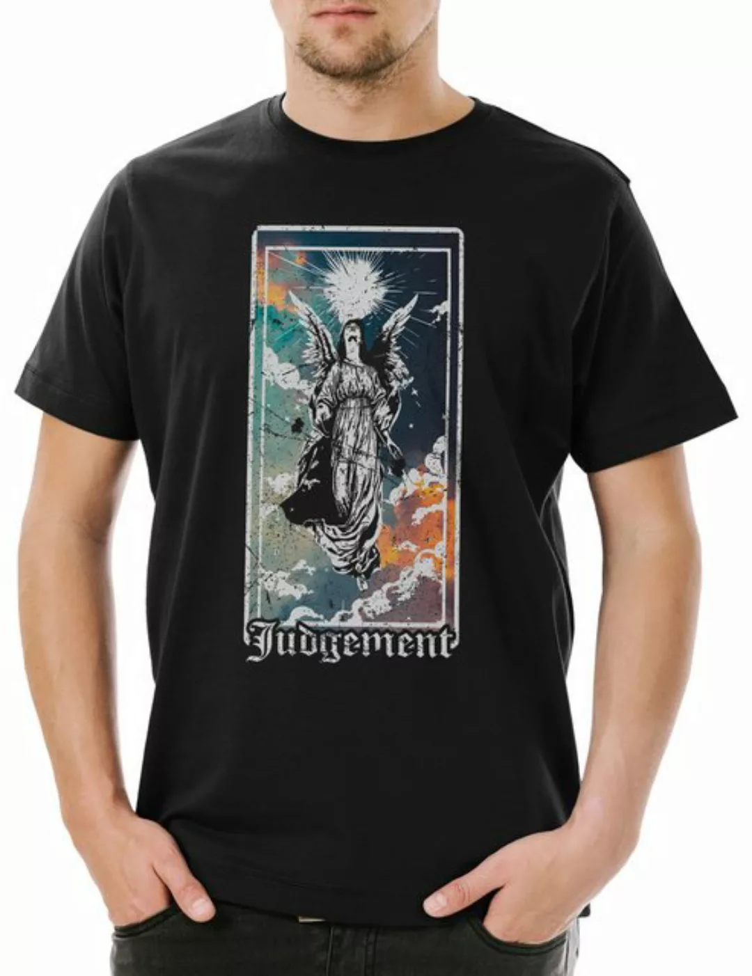 Urban Backwoods Print-Shirt Tarot B Judgement Herren T-Shirt Set Card Karte günstig online kaufen