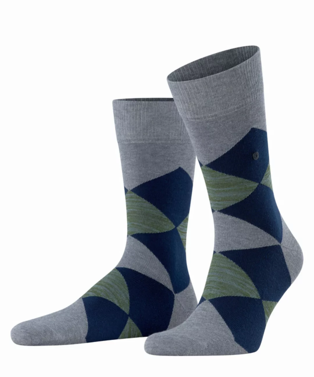 Burlington Black Clyde Herren Socken, 40-46, Schwarz, Raute, Baumwolle, 218 günstig online kaufen