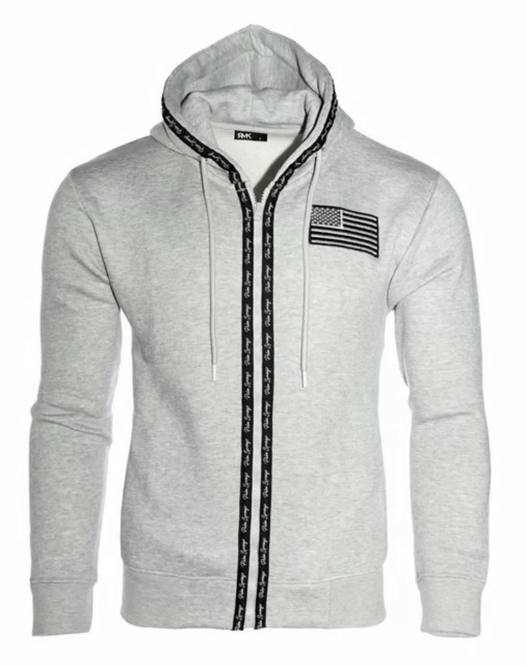 RMK Collegejacke Herren Joggingjacke Jacke USA US Sweatjacke Fitness Zipper günstig online kaufen