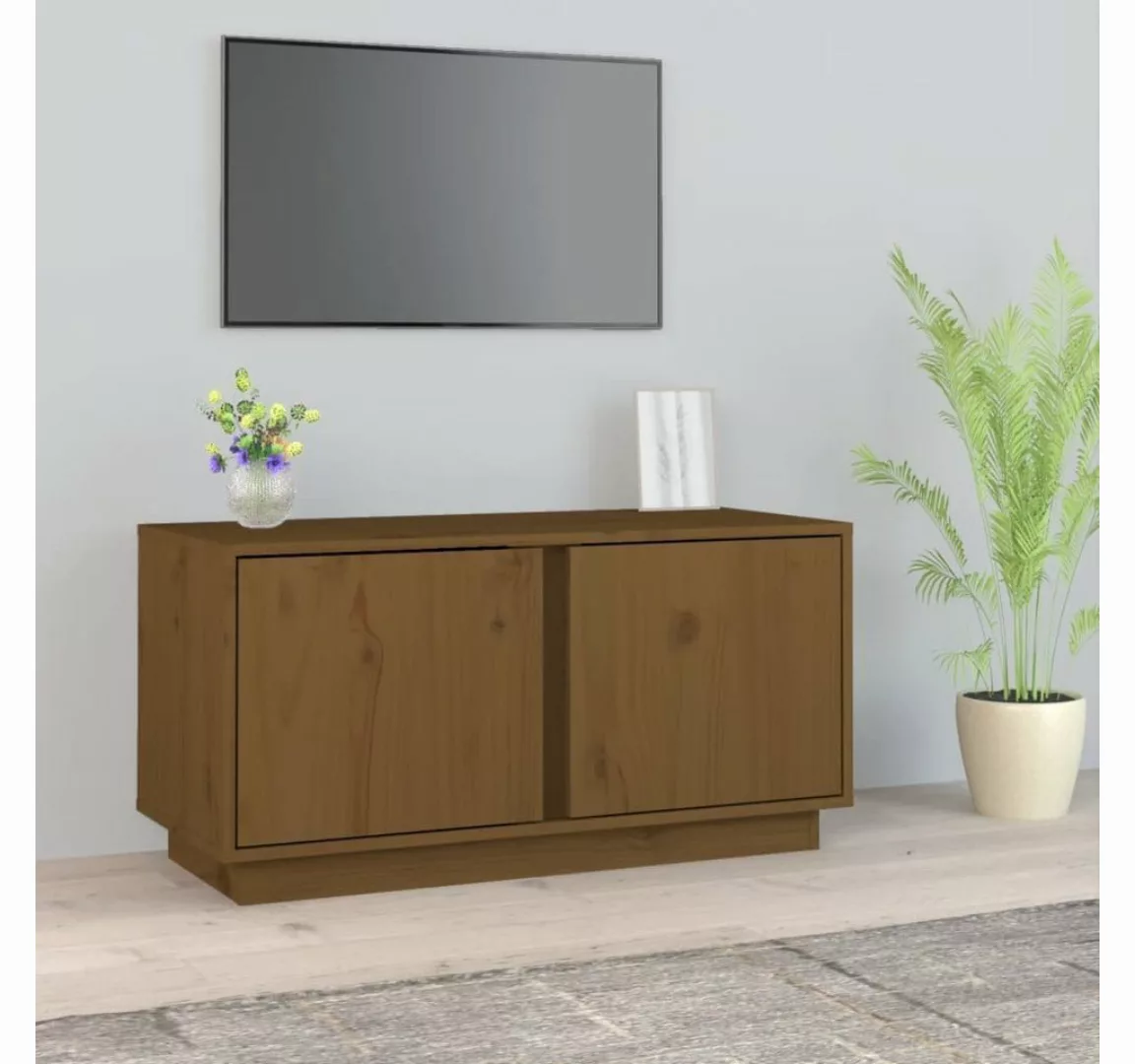 vidaXL TV-Schrank TV-Schrank Honigbraun 80x35x40,5 cm Massivholz Kiefer günstig online kaufen