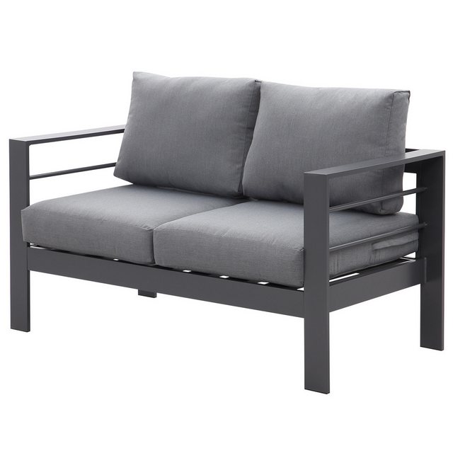 MeXo Loungesofa Gartenmöbel Set 2-Sitzer Gartensofa aus Aluminum, Gartenban günstig online kaufen