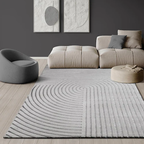 the carpet Teppich »Studio«, rechteckig, moderner Wohnzimmer Teppich elegan günstig online kaufen