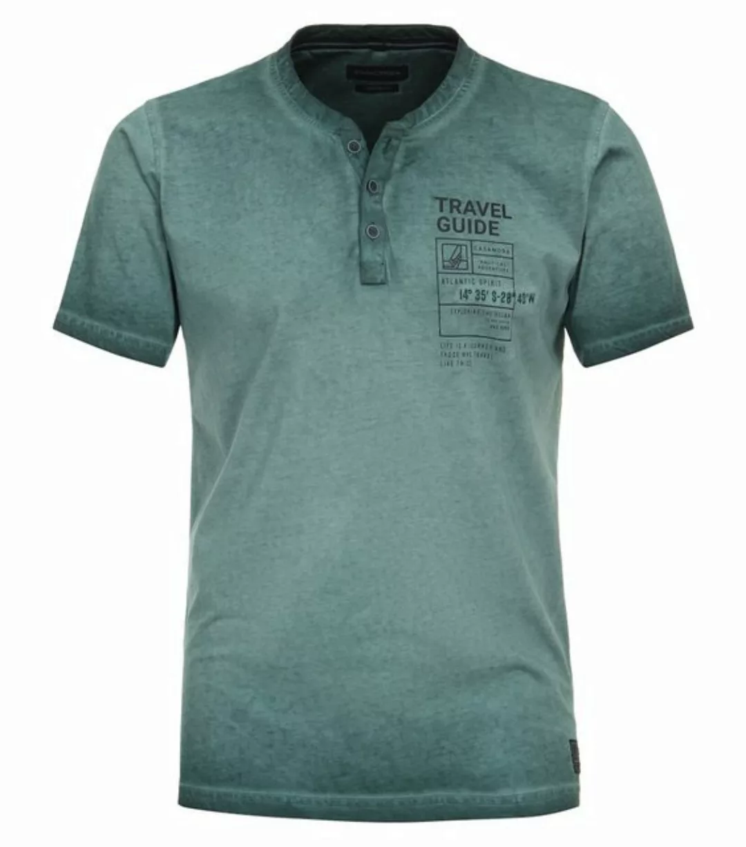 CASAMODA T-Shirt Henley, 382 tUErkis günstig online kaufen
