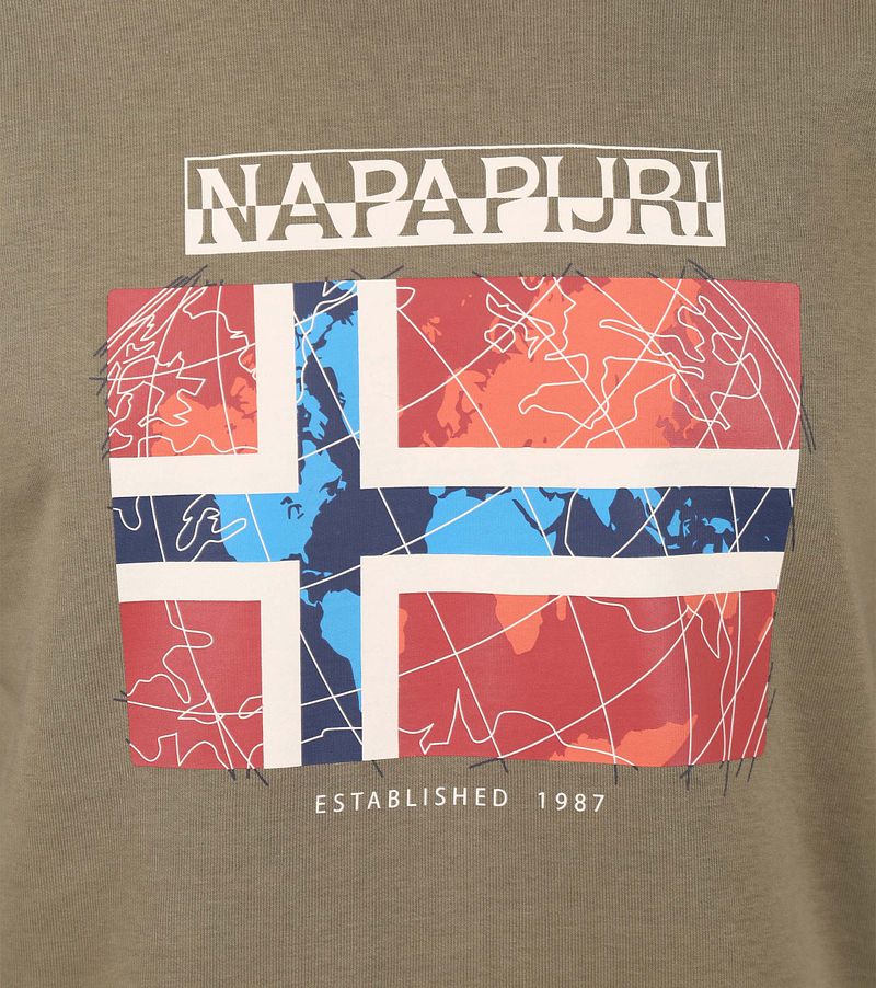 Napapijri Guiro Pullover Grün - Größe L günstig online kaufen