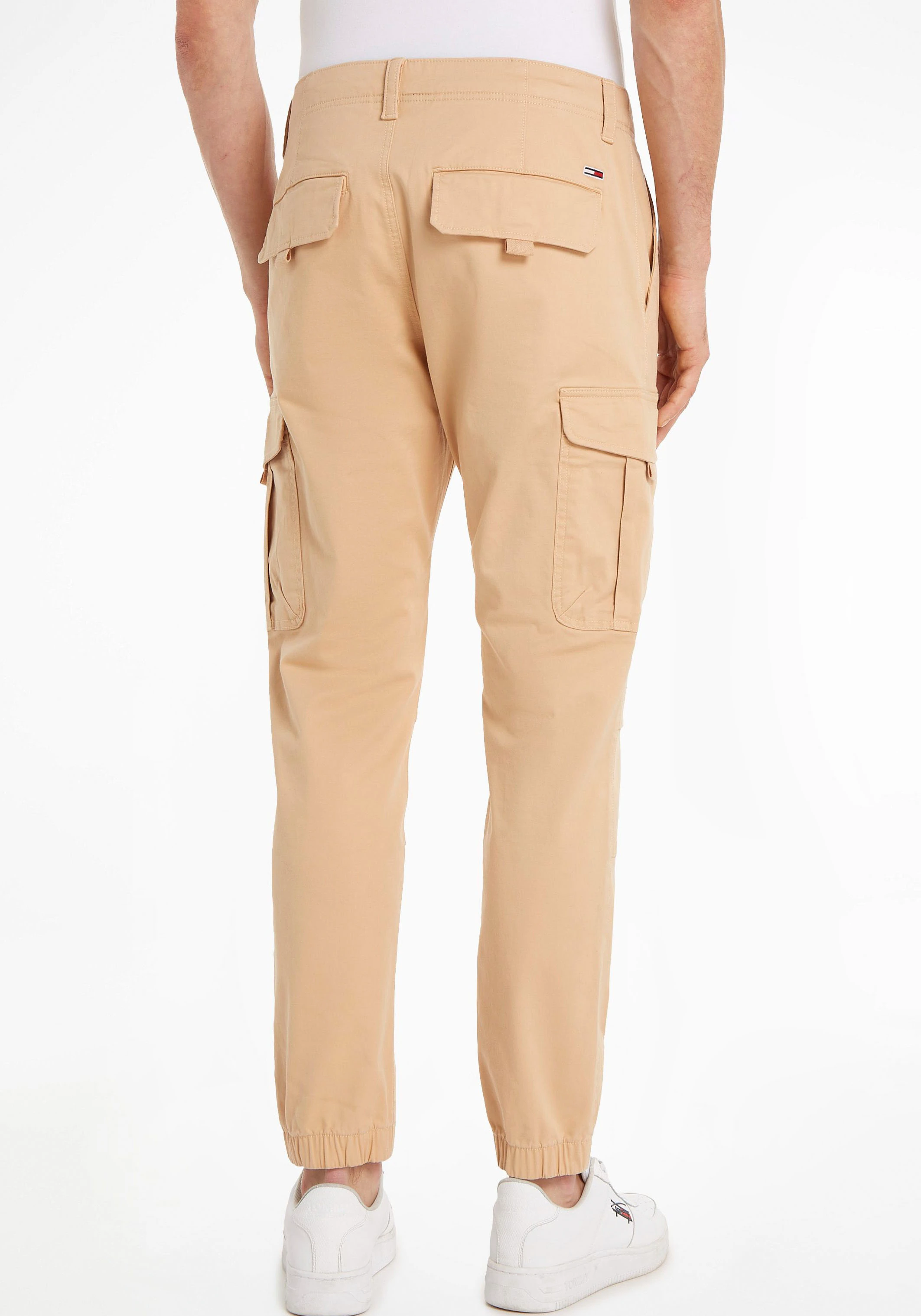 Tommy Jeans Cargohose "TJM ETHAN WASHED TWILL CARGO", mit Bindebändern günstig online kaufen