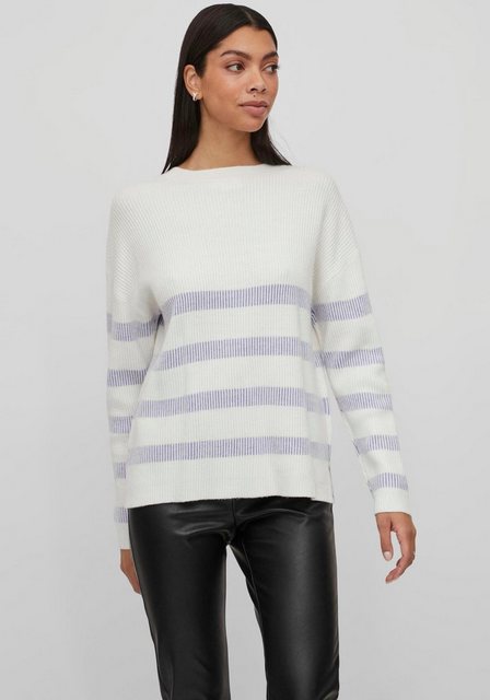 Vila Rundhalspullover VIRIL STRIPE L/S KNIT TOP - NOOS günstig online kaufen