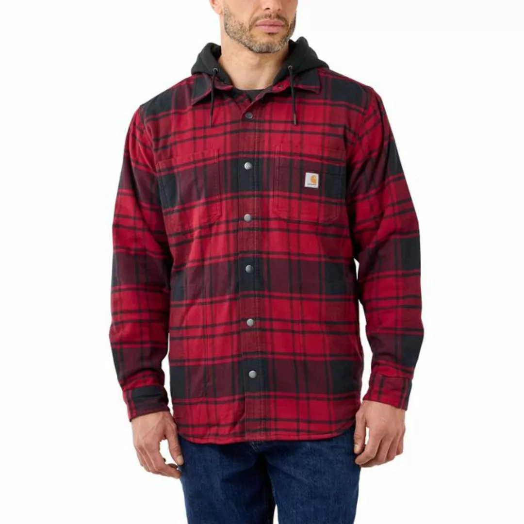 Carhartt Hemdjacke Carhartt FLANNEL FLEECE LINED HOODED SHIRT JAC 105621 (1 günstig online kaufen