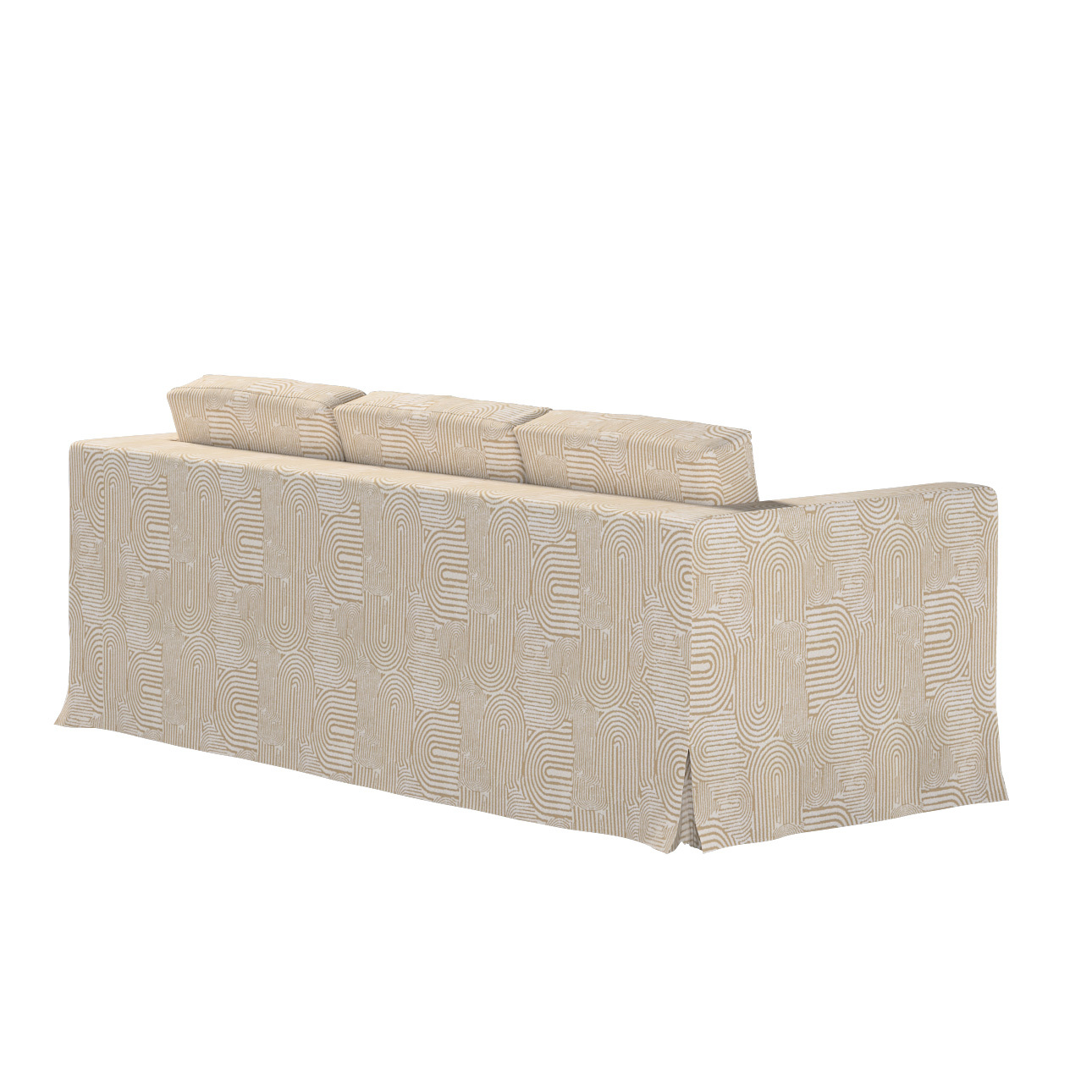 Bezug für Karlanda 3-Sitzer Sofa nicht ausklappbar, lang, beige-ecru, Bezug günstig online kaufen