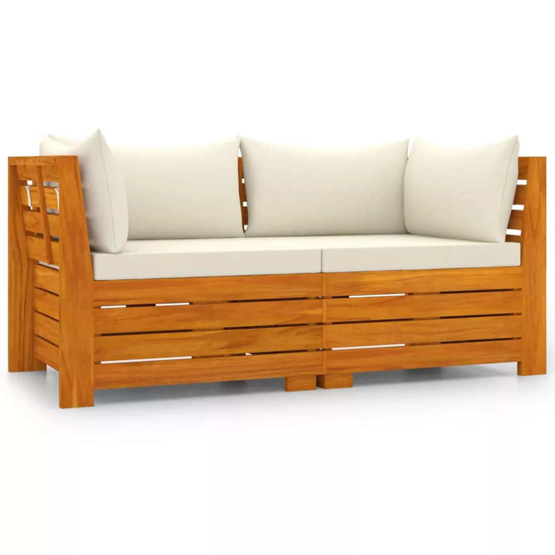 2-sitzer-gartensofa Mit Kissen Massivholz Akazie günstig online kaufen