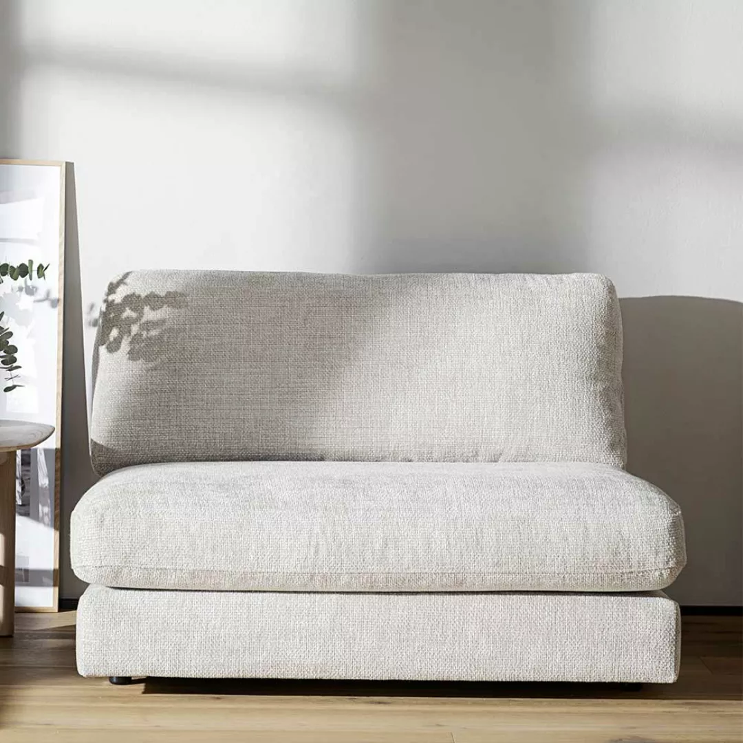 Kleines Sofa hellgrau 112 cm breit - 103 cm tief 69 cm Sitztiefe günstig online kaufen