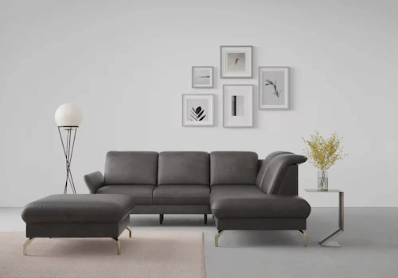 sit&more Ecksofa »Fashion L-Form«, wahlweise mit Kopfteilverstellung, Vorzi günstig online kaufen