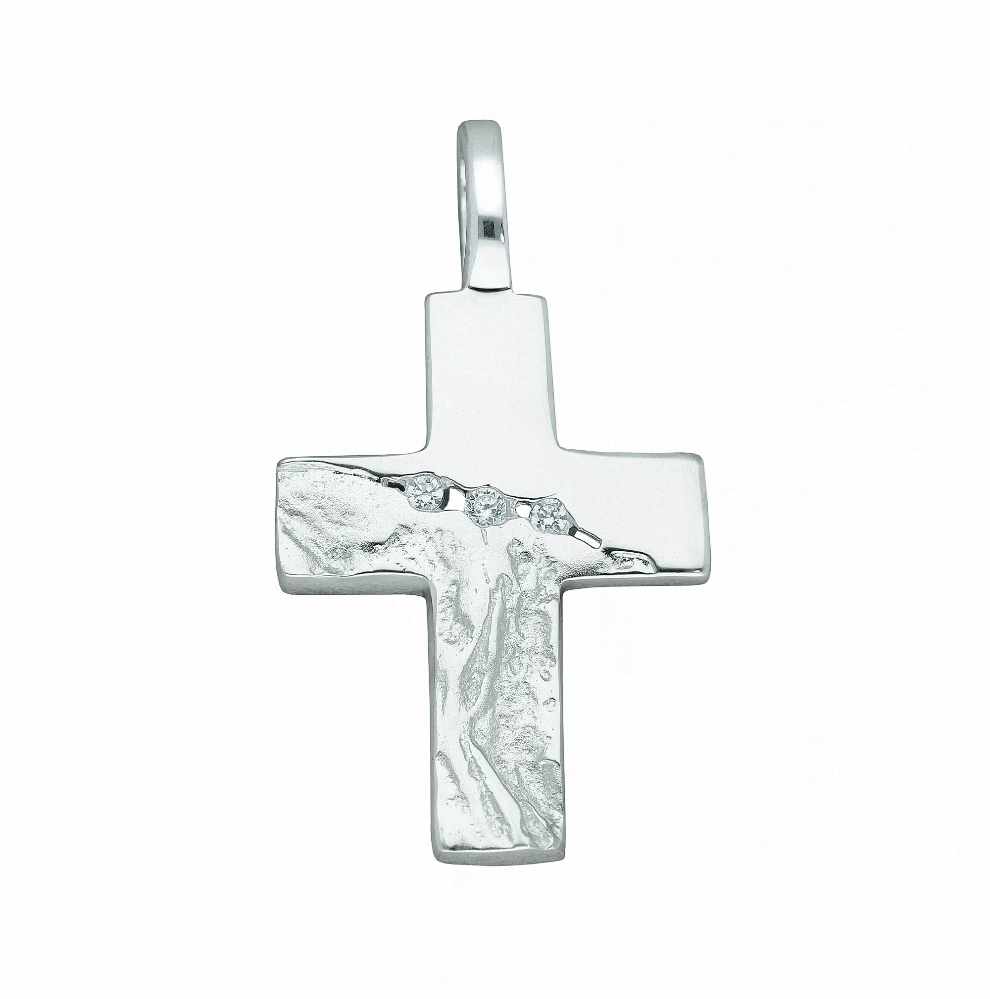 Adelia´s Kette mit Anhänger "925 Silber Kreuz Anhänger mit Zirkonia", Schmu günstig online kaufen