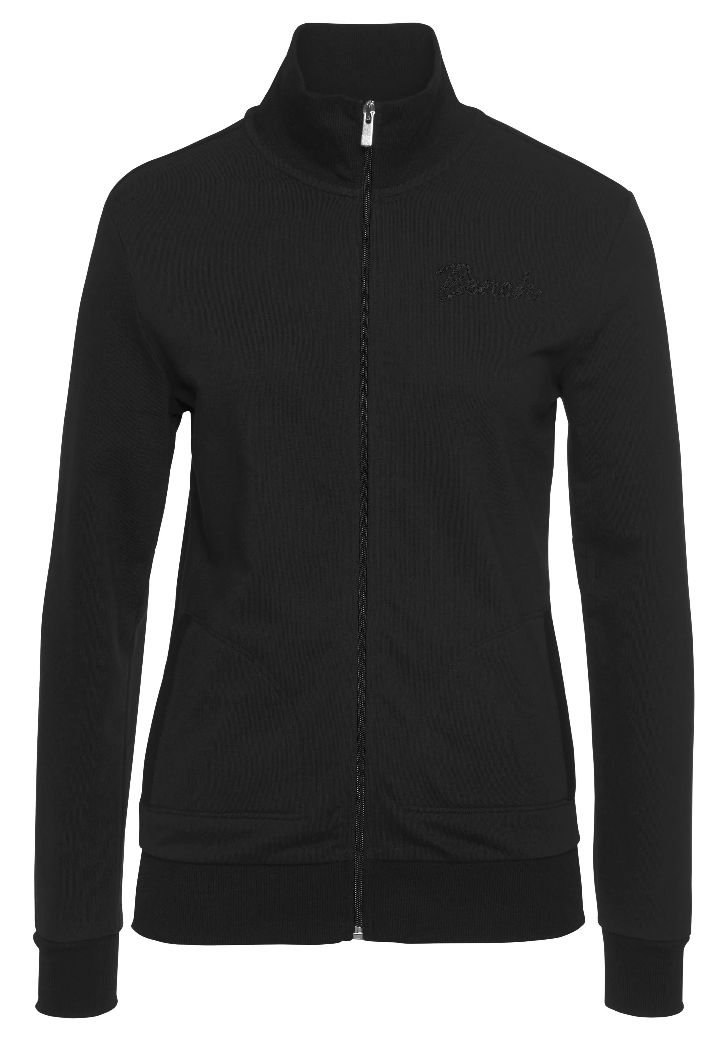 Bench. Sweatjacke mit zwei Logo Stickereien, Loungeanzug günstig online kaufen