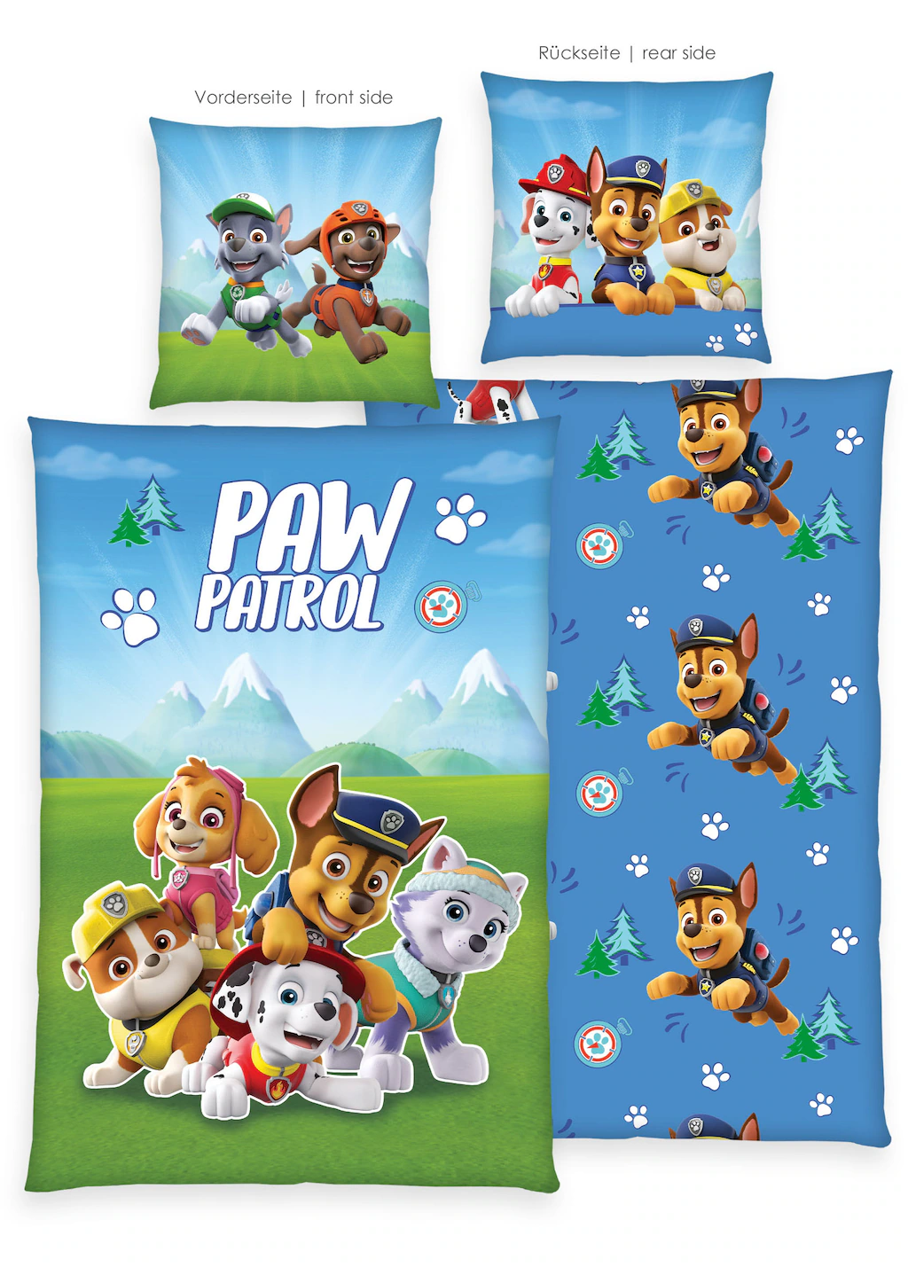 PAW PATROL Bettwäsche »Paw Patrol«, Glow in the Dark günstig online kaufen