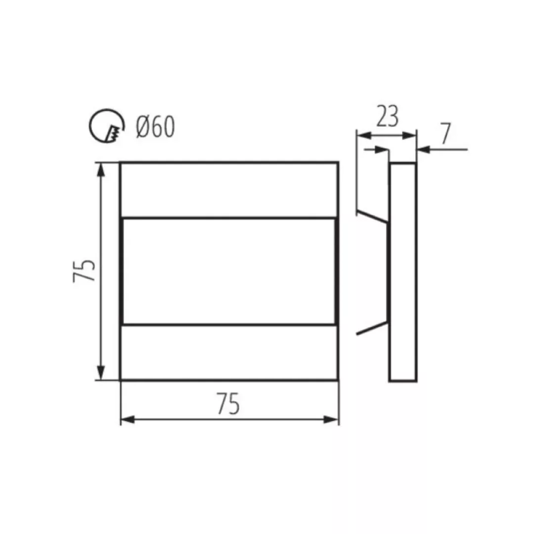 LED Wandeinbauleuchte Terra in Weiß 0,8W 13lm günstig online kaufen