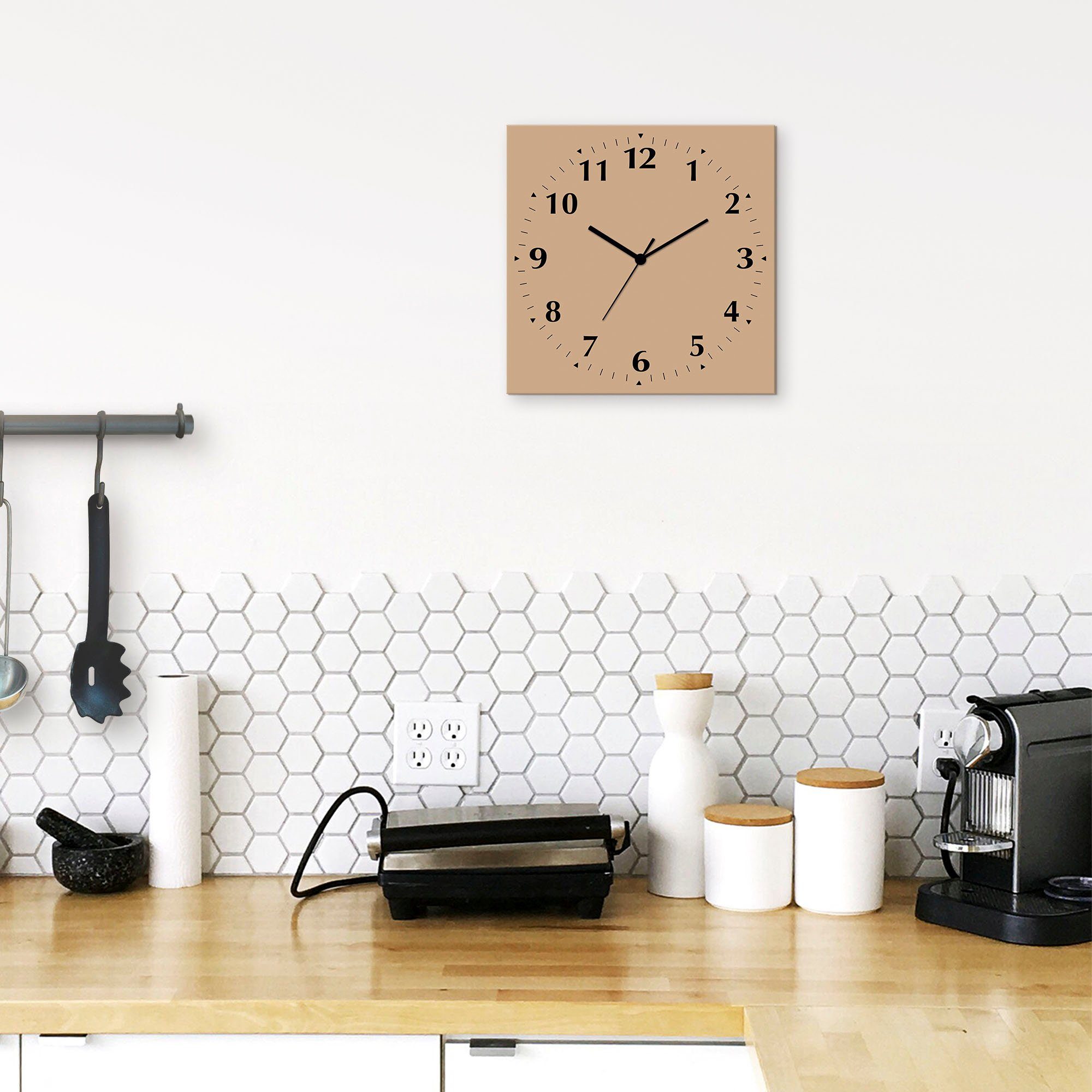 Artland Wanduhr »Uni Trendfarben«, wahlweise mit Quarz- oder Funkuhrwerk, l günstig online kaufen